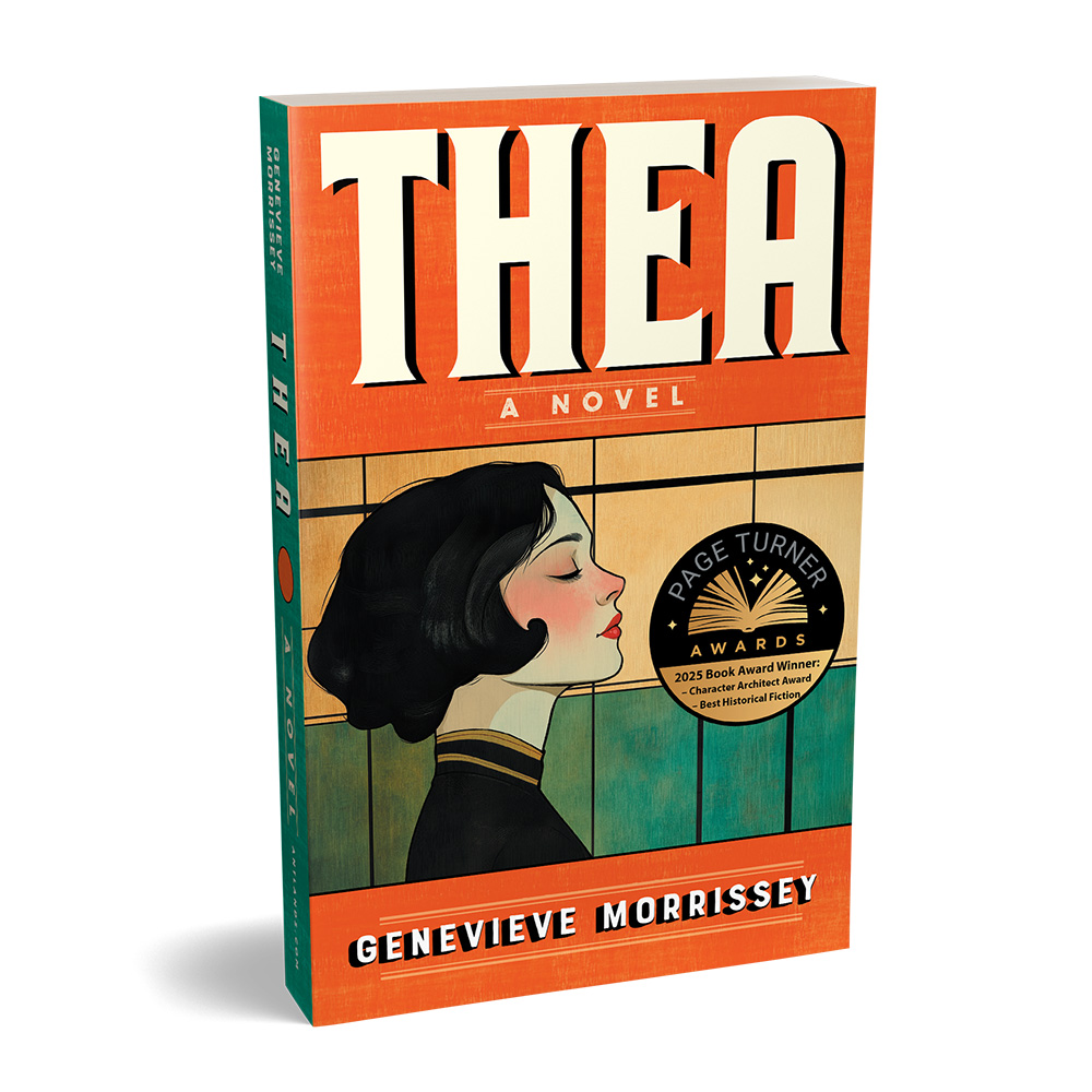 'Thea' is the new multi award-winning historical novel by Genevieve Morrissey. Available now in paperback and Kindle from Amazon.